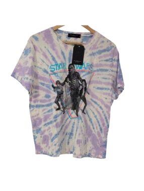 Junk Food Clothing Purple and White Short Sleeve Tee Size XL